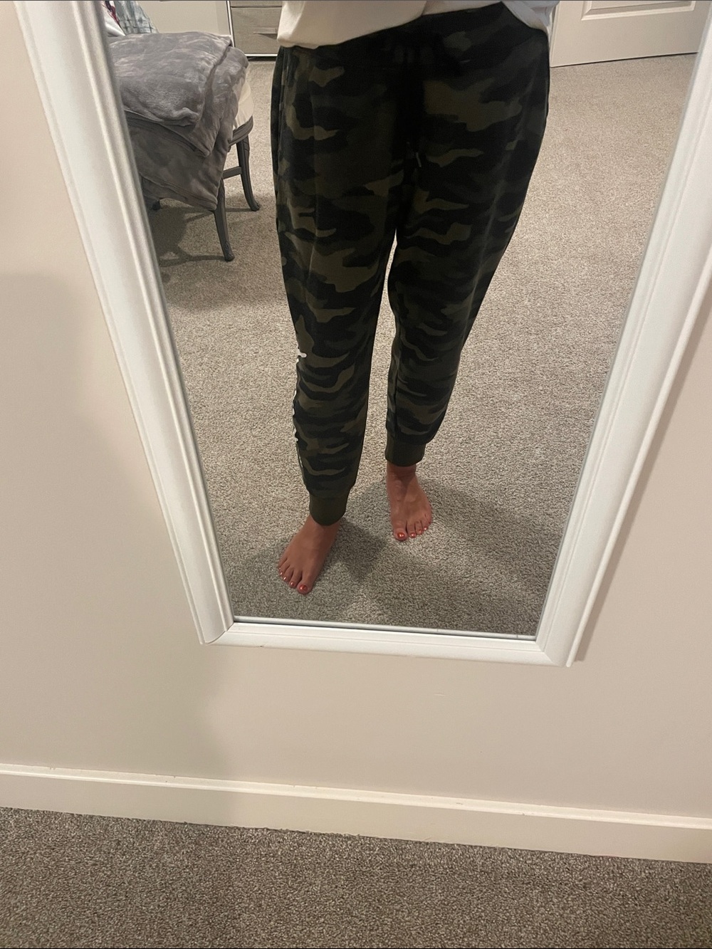 PINK Victoria's Secret Girls' Camo Jogger Sweatpants - Olive & Black